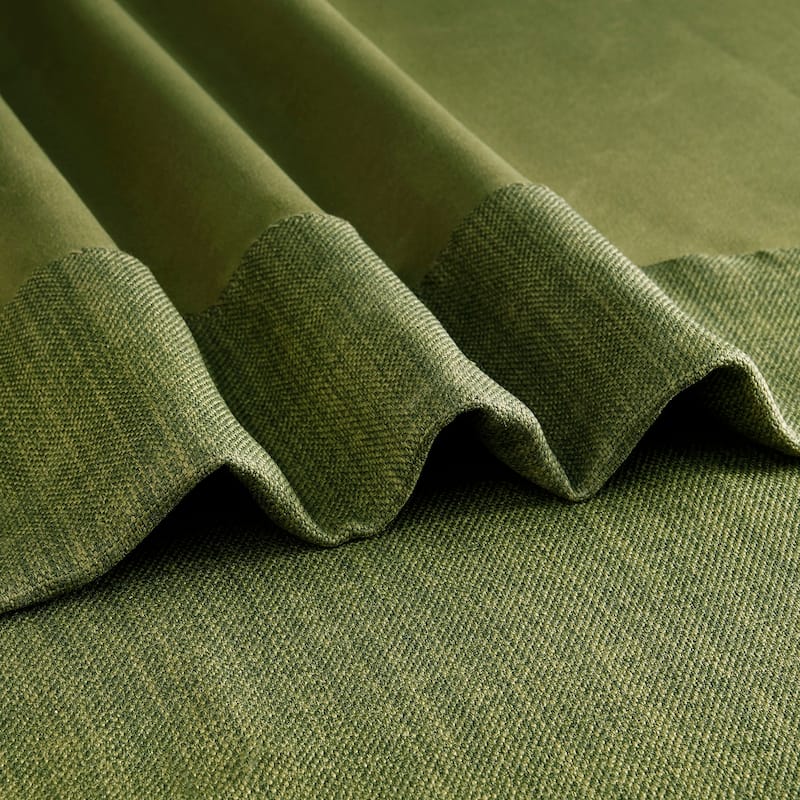 Exclusive Fabrics Faux Linen Grommet Room Darkening Curtain (1 Panel)