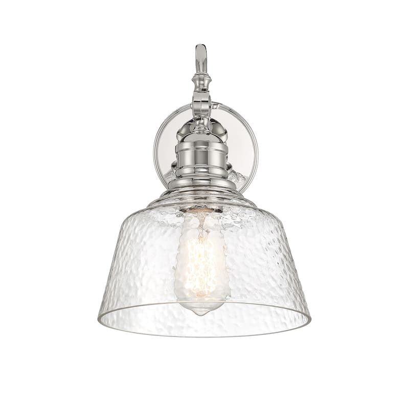 Bellevue SH99143 12" Tall Wall Sconce with a patterned glass dome