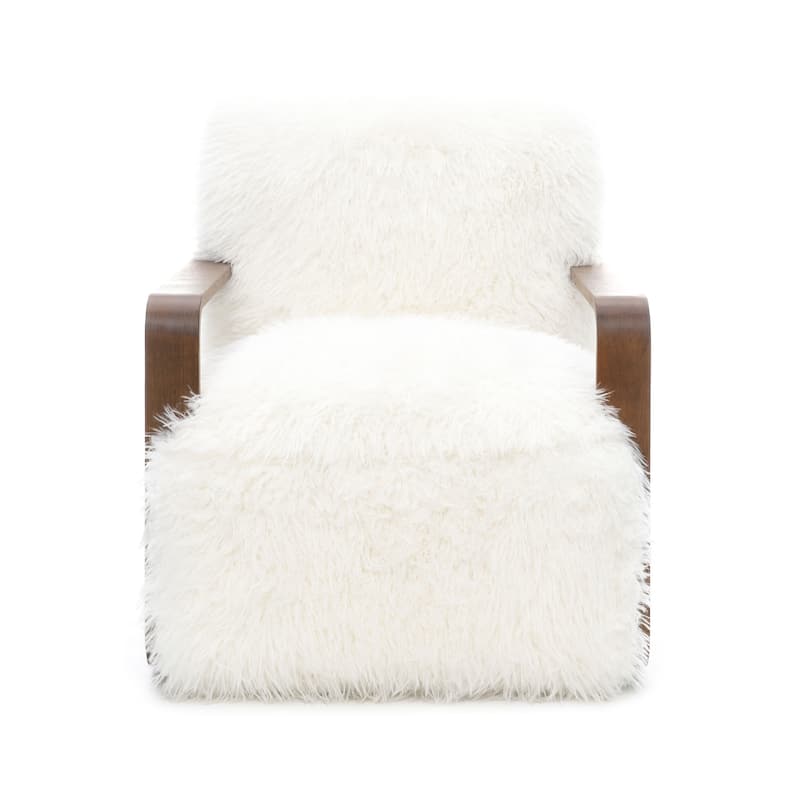 Furniture of America Neyra Modern 28-inch Faux Fur Accent Arm Chair