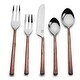 preview thumbnail 1 of 6, Inox Copper Antique Sundance Design 5-piece Flatware Set