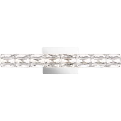 Luster LED Bathroom Vanity Light in Polished Chrome