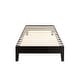 preview thumbnail 37 of 55, Grand Solid Wood 12-inch Platform Bed Frame by Crown Comfort