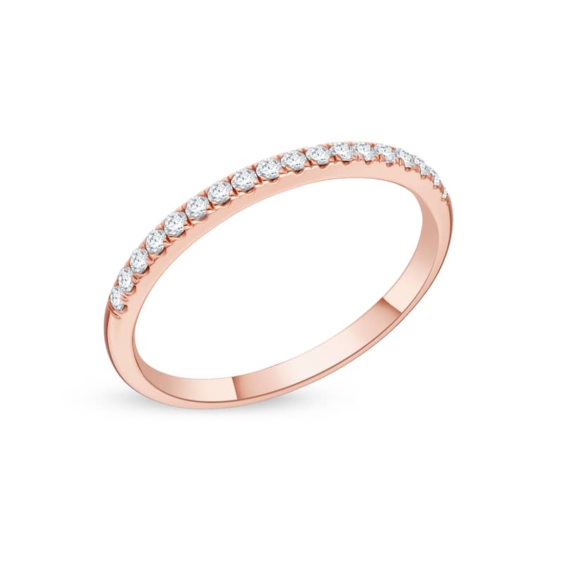 1/5ct TDW Diamond Wedding Band in 14K Gold for Women