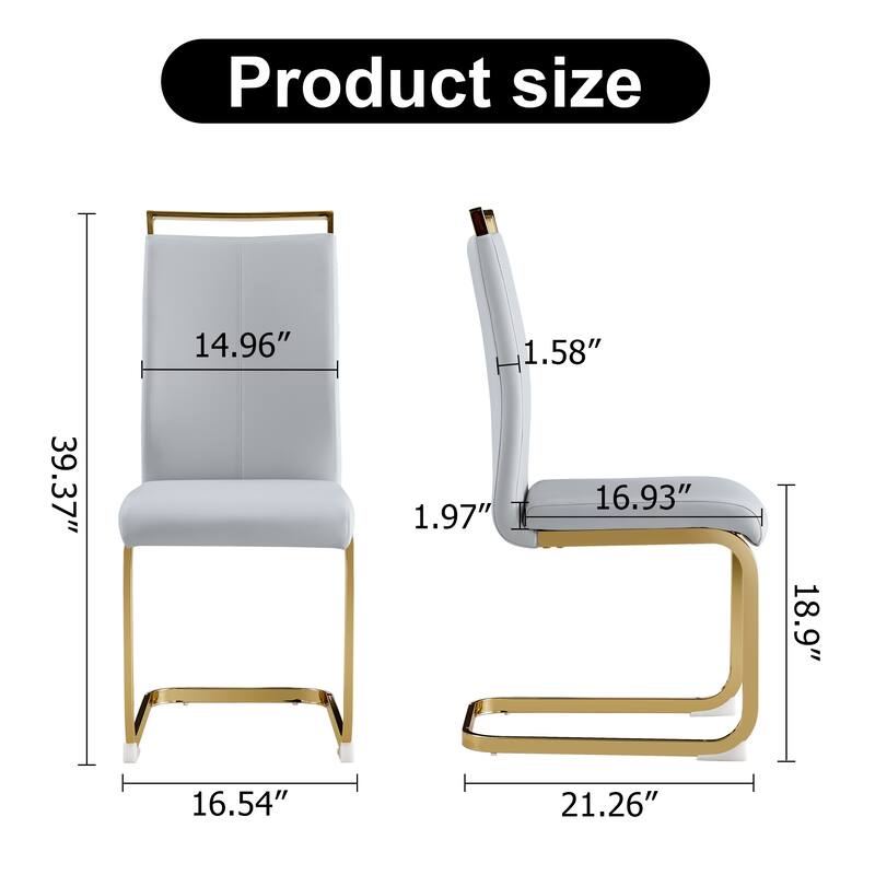 High Back Upholstered Side Chair Set Of 4