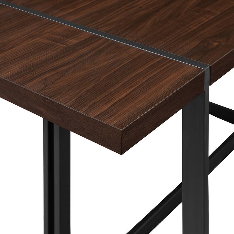 Middlebrook Designs Urban 3-Piece Metal and Wood Dining Set