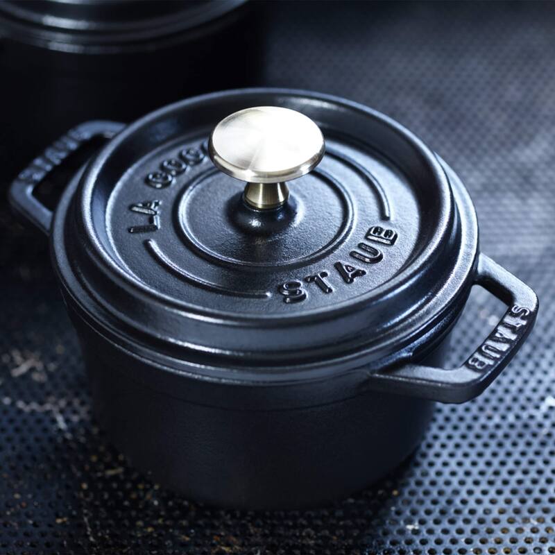 STAUB Cast Iron 0.75-qt Round Cocotte