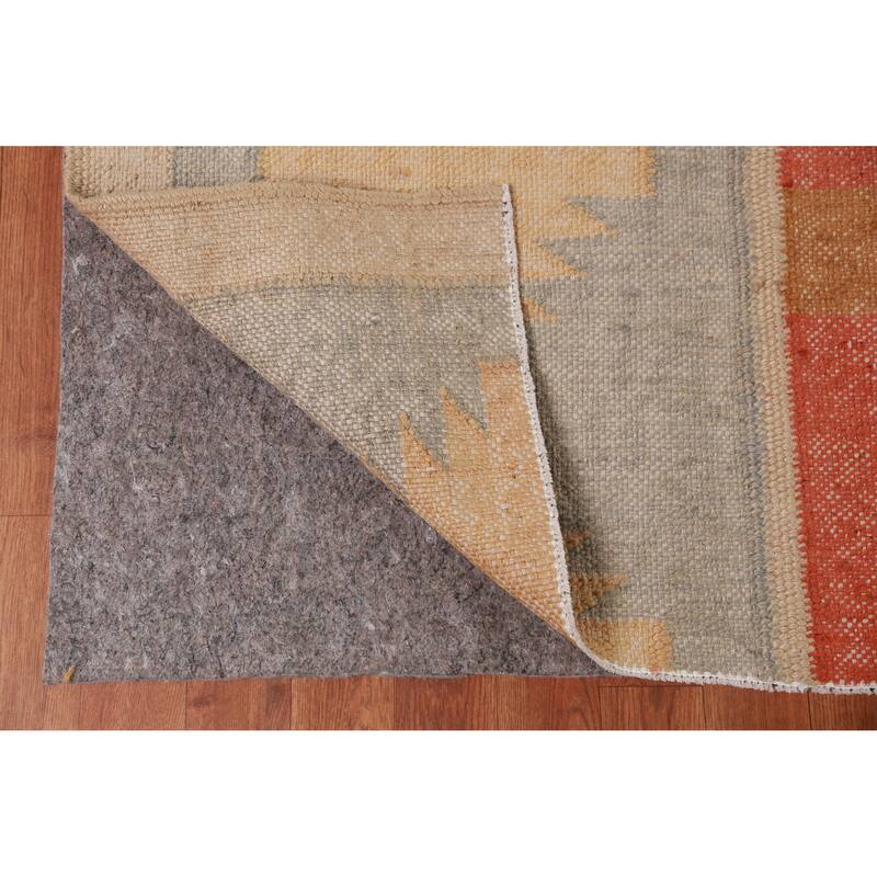 Hand Woven Oriental 100% Jute Carpet Southwestern Modern Beige & Ivories Kilim Area Rug - 10' 0'' X 8' 5''