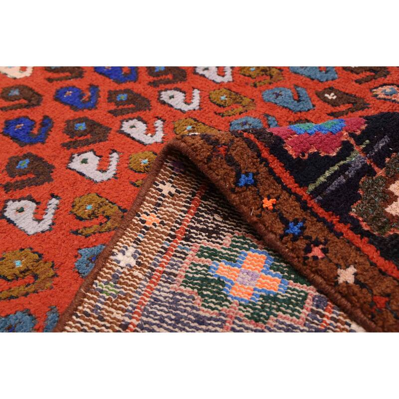 ECARPETGALLERY Hand-knotted Andelz Dark Copper Wool Rug - 4'11 x 9'7