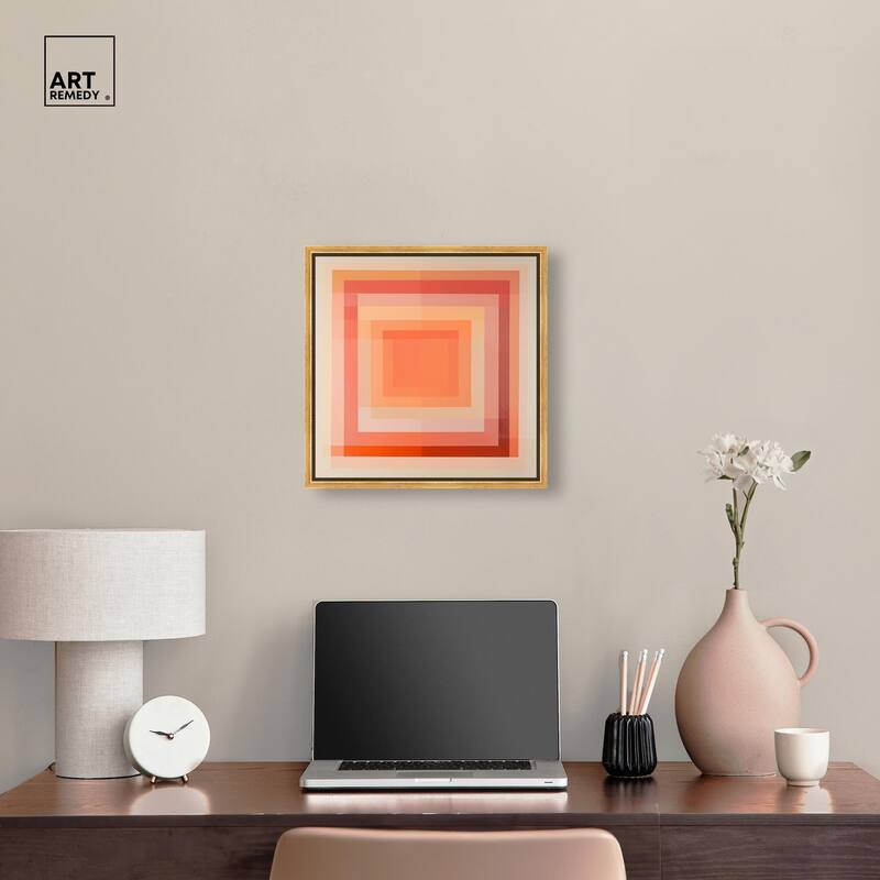 Minimal Color Blocks III Canvas by Art Remedy