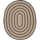 preview thumbnail 58 of 57, SAFAVIEH Handmade Braided Levina Country Rug 8' x 10' Oval - Ivory/Dark Brown - Oval