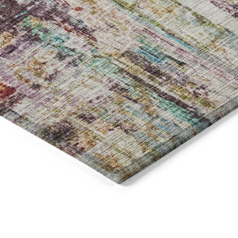 HomeRoots Abstract Transitional Rectangle Outdoor Rug