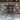 27.5" Square Tempered Glass Bar Height Metal Patio Bar Table