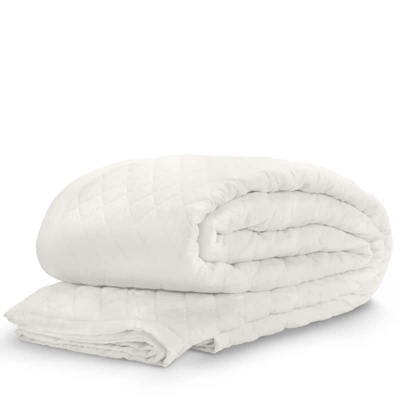 Jennifer Adams Diamond Blanket/Coverlet - Ivory - Queen
