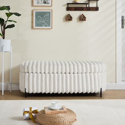 49.2" Wide Flip Top Storage Bench