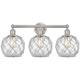 Option Brushed Satin Nickel / Clear Glass with White Rope