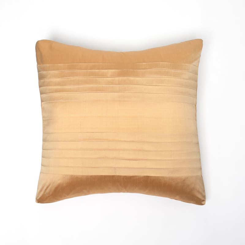 Royce Dupioni Silk 24 Inch Throw Pillow - Gold