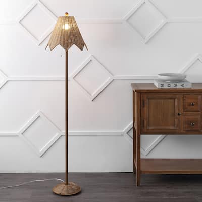Tybee 60.5" Scalloped LED Floor Lamp, By JONATHAN Y