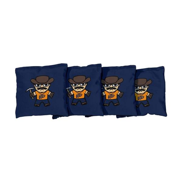 slide 2 of 3, Texas El Paso Miners UTEP Tokyodachi Blue Cornhole Bags All-Weather Resin Filled