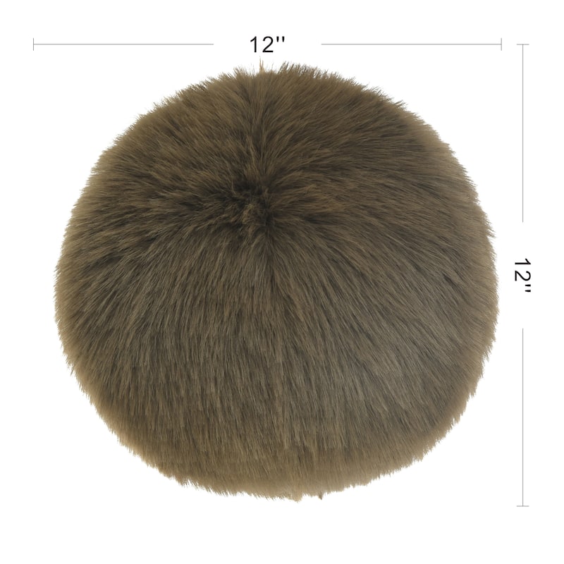 Dan Foley - Circle Throw Pillow with Feather Filling - 12" x 12"