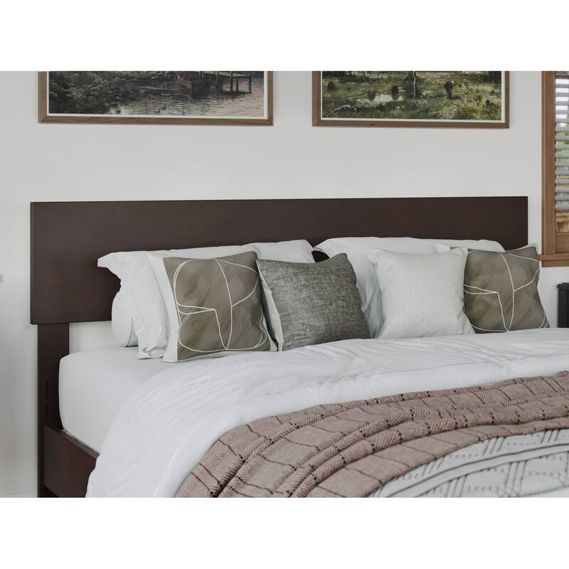 Aria Solid Wood Modern Low Profile Platform Bed