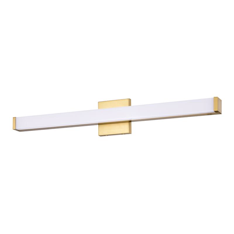 Modern Integrated LED Vanity Light Bar - 6 Variants (24in/30in, Matte Black/Brushed Nickel/Gold), 3000K, Damp Rated for Bathroom