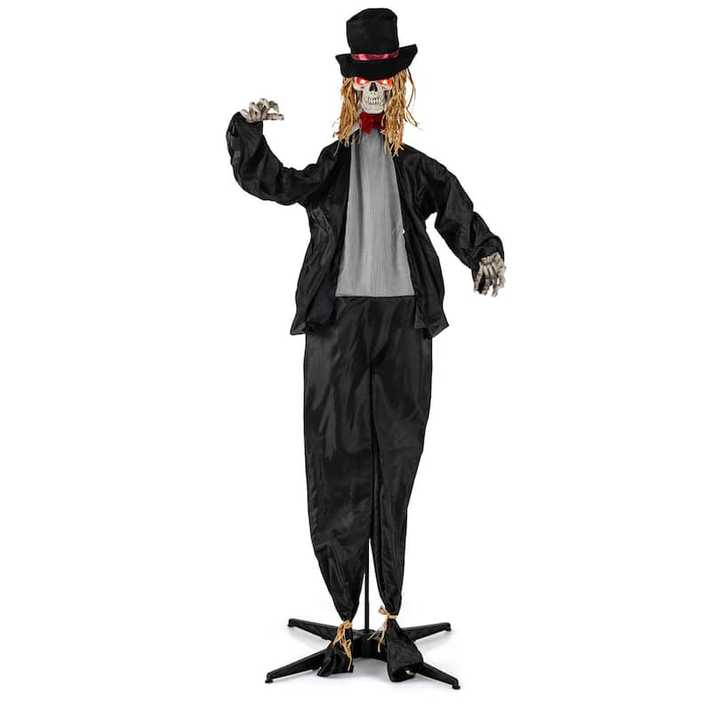 Costway Halloween Animatronic Standing Bride 7.2 FT Haunted House