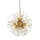 preview thumbnail 4 of 18, Interior Decor Starburst Crystal Chandelier 8-lights Firework Globe Pendant Lamp - W20"xH20"