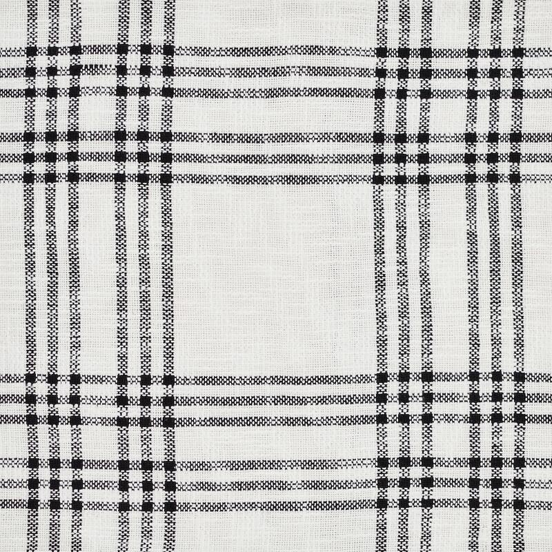 Black Plaid Woven Throw 60x50
