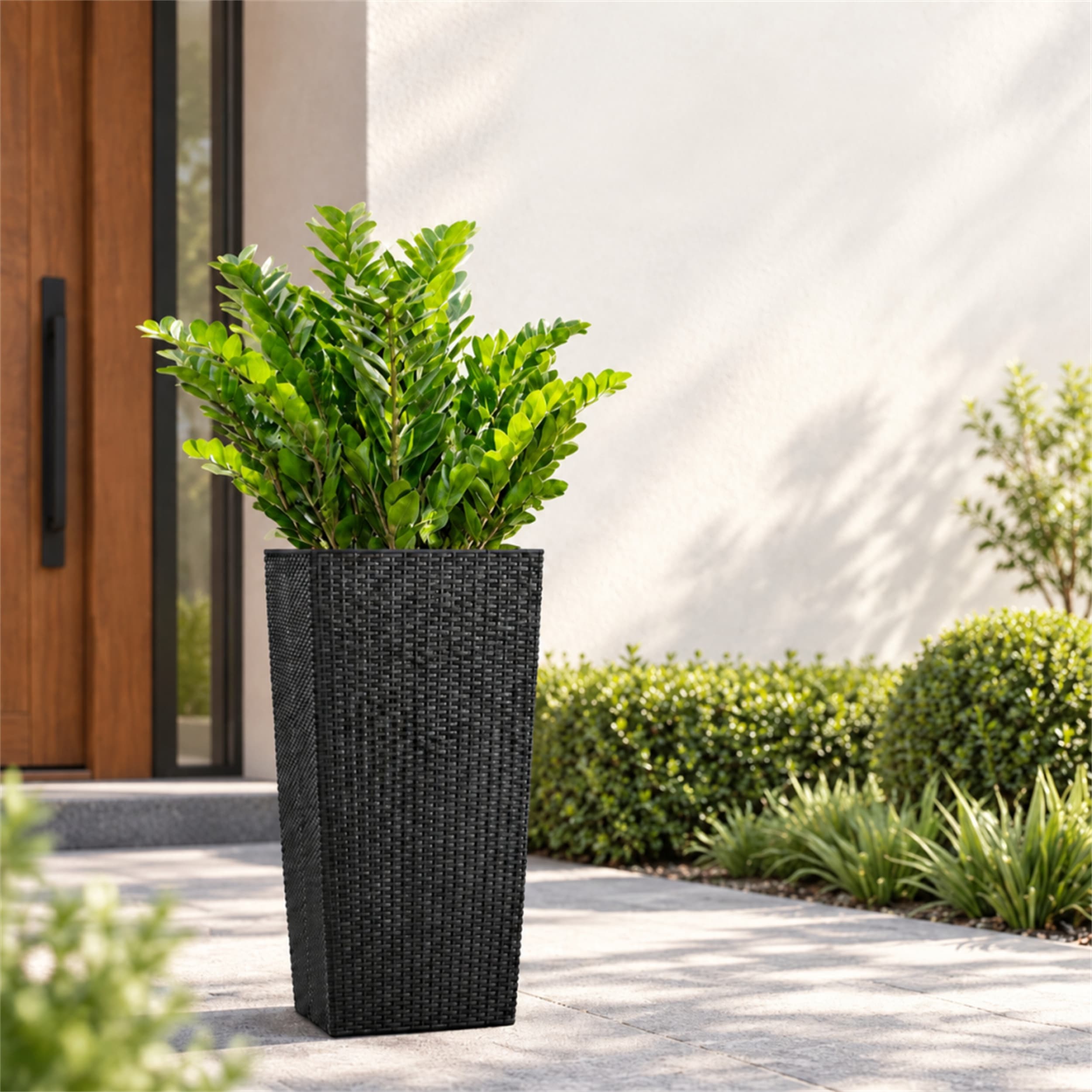 30" Tall Large Self-Watering Planter with Drainage Holes