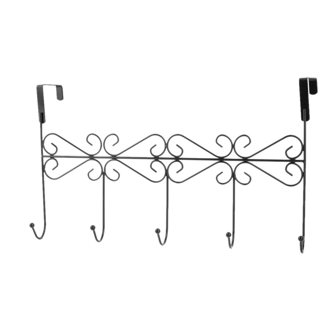 Shop Household Bathroom Door Metal Towel Hat Bag Garment Hanging Hanger Hook Rack Black On Sale Overstock 28796652