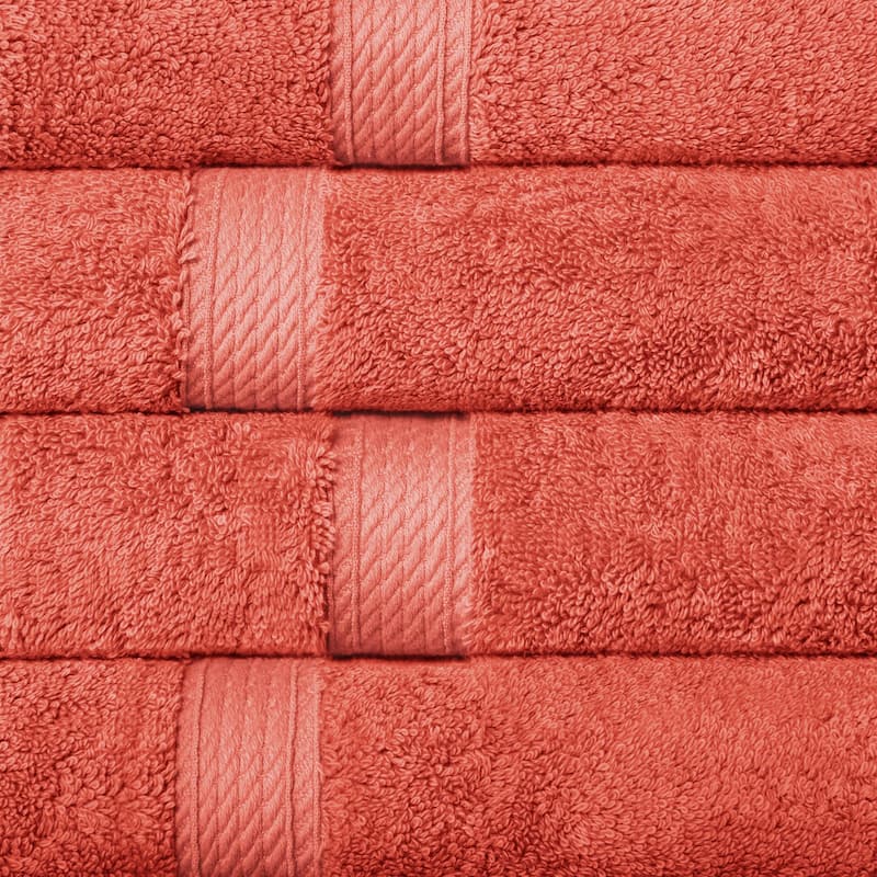 Superior Egyptian Cotton Pile Heavyweight Hand Towel Set of 4