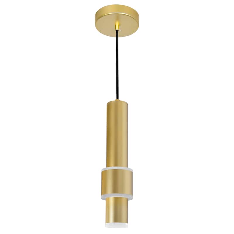 Lena LED Integrated Mini Pendant With Satin Gold Finish - Satin Gold