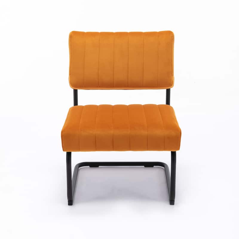 Sterling Velvet Lounge Chair - Cognac