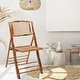 preview thumbnail 4 of 5, VINGLI Rattan Bamboo Dining Chair Folding Chair for Outdoor Indoor