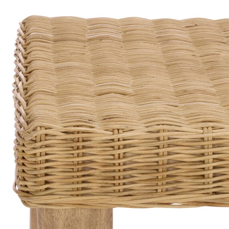 SAFAVIEH Home Shazza Weaved Accent Table - 21"W x 21"D x 20"H