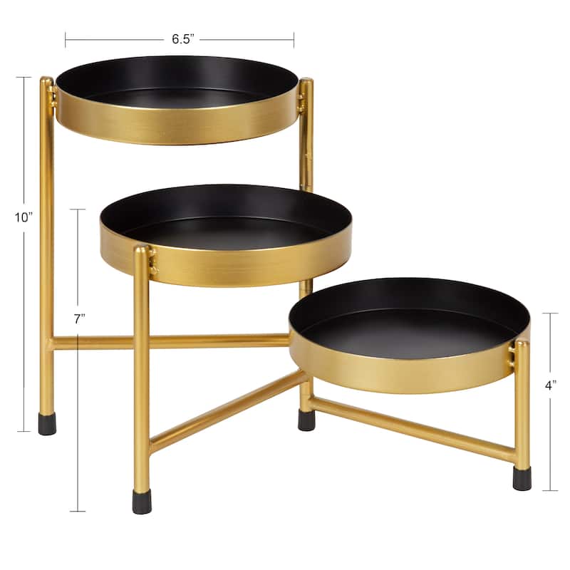 Kate and Laurel Finn Tiered Tabletop Planter - 7.25x7.25x10
