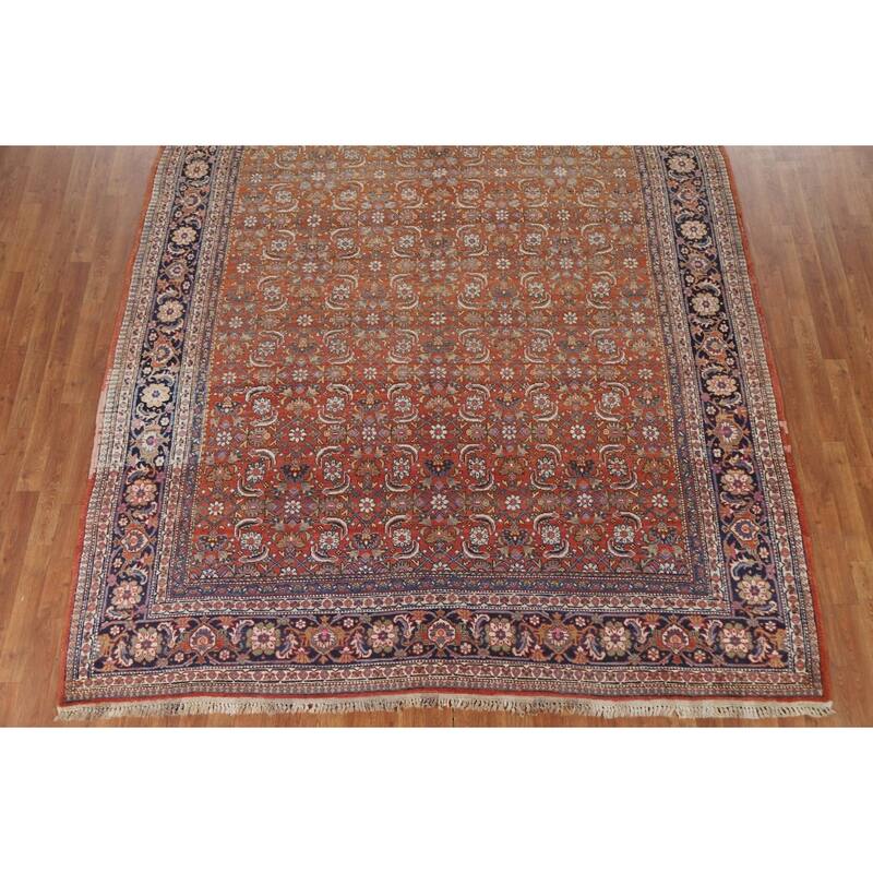 Vegetable Dye Bidjar Persian Antique Area Rug Handmade Wool Carpet - 8'2"x 10'8"
