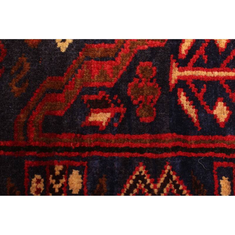 ECARPETGALLERY Hand-knotted Teimani Dark Navy Wool Rug - 3'0 x 4'8