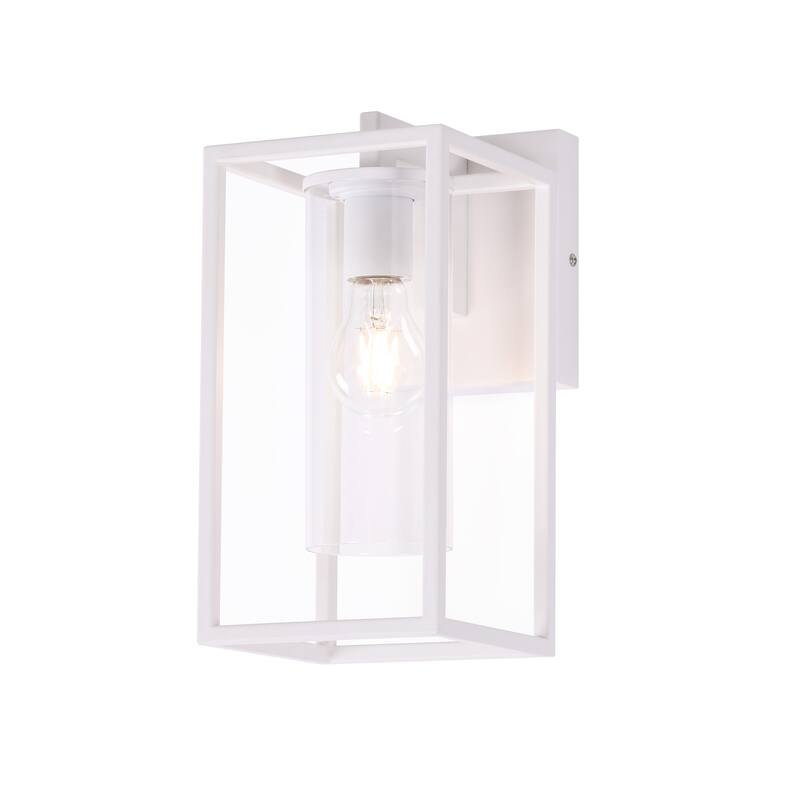2 Pack Outdoor Wall Lights, Outdoor Wall Lantern with Glass Shade