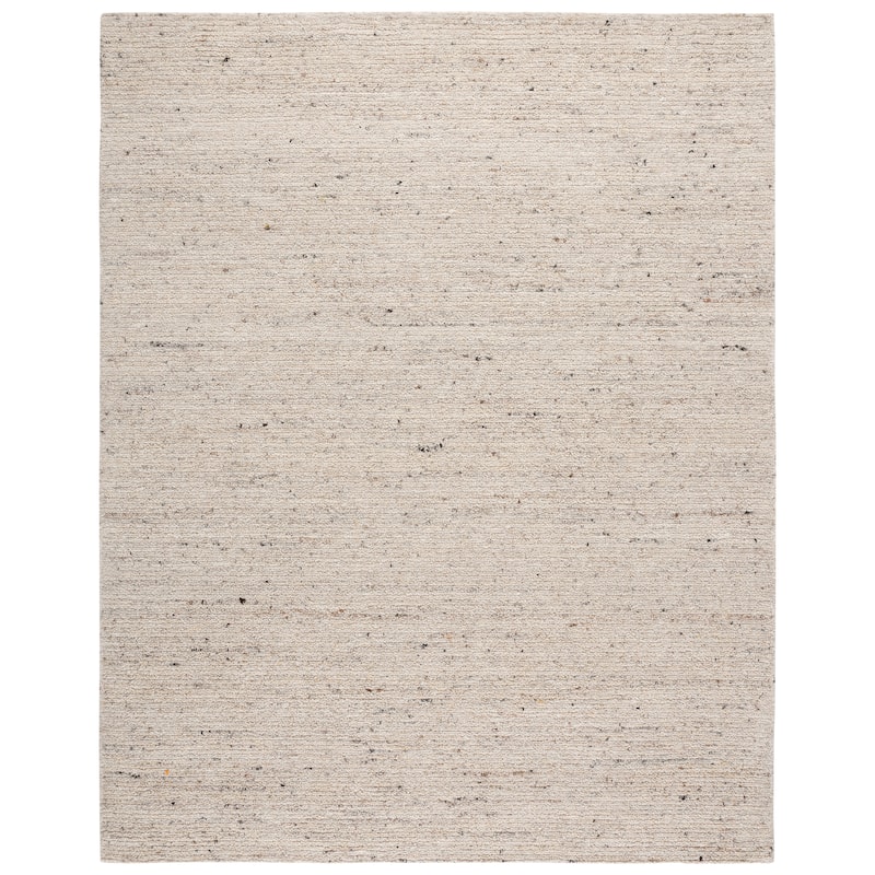 SAFAVIEH Handmade Earthly Treasure Ploumi Traditional Wool Rug - 8' x 10' - Light Beige