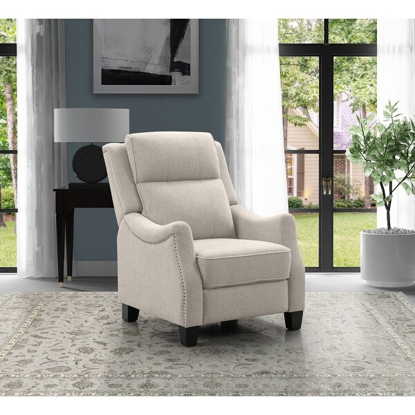 Abbyson Gelbero Fabric Tufted Pushback Recliner