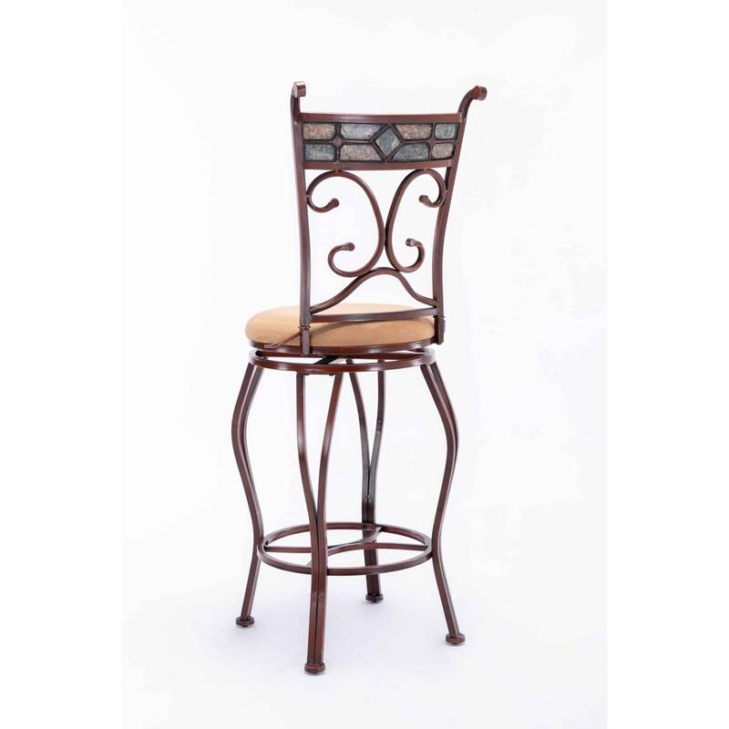 Boraam Beau Metal Swivel Counter or Bar Stool