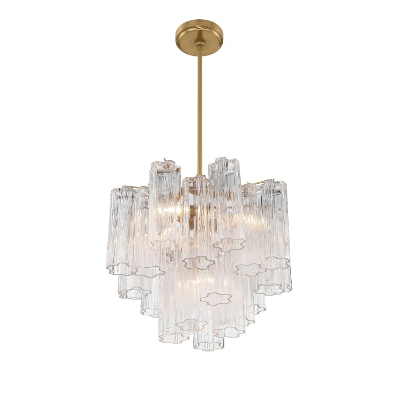 Crystorama Lighting Group ADD-300-CL Addis 4 Light 18" Wide Waterfall