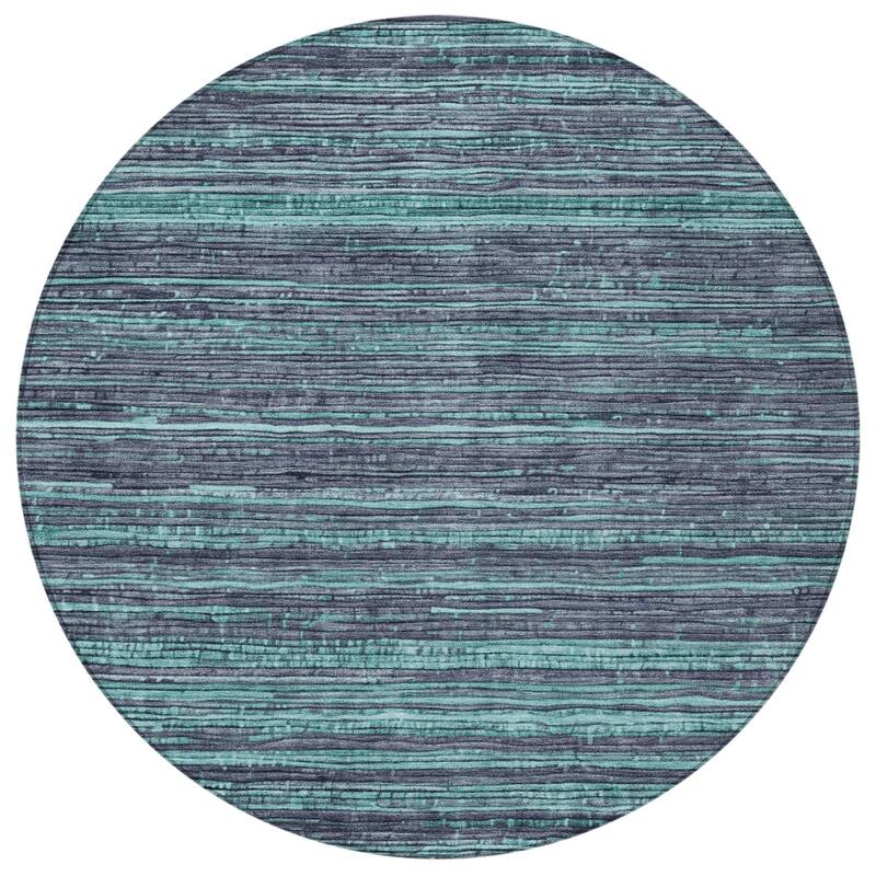 HomeRoots Striped Transitional Rectangle Outdoor Rug