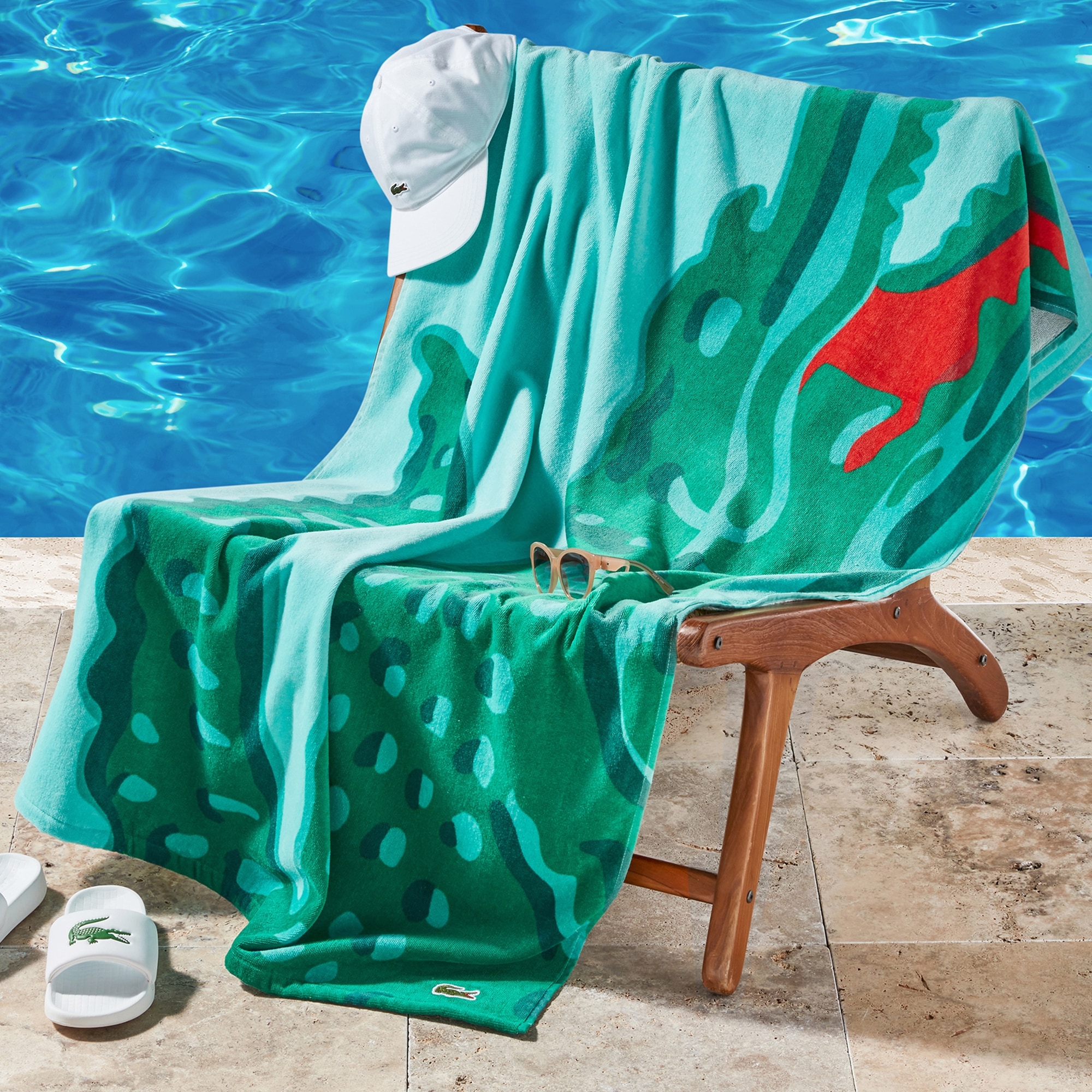 Lacoste Home Luxury Oversized 100% Cotton Beach Towel - 36" x 72"