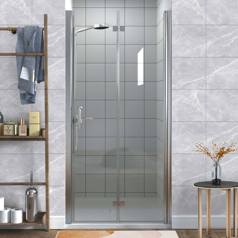 Aukfa Bifold Frameless Glass Shower Door