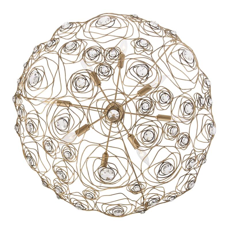 Varaluz Ethereal Rose Inverted Pendant Light - Havana Gold Ombre