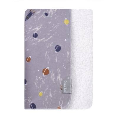 Planets Faux Shearling Baby Blanket