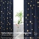 preview thumbnail 56 of 54, Deconovo Gold Star Foil Room Darkening Curtains for Kids 2 Panels