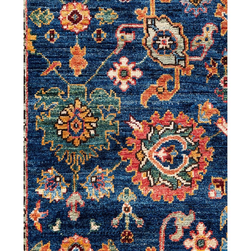 Serapi One-of-a-Kind Hand-Knotted Area Rug - Blue - 4' 3" x 6' 1"
